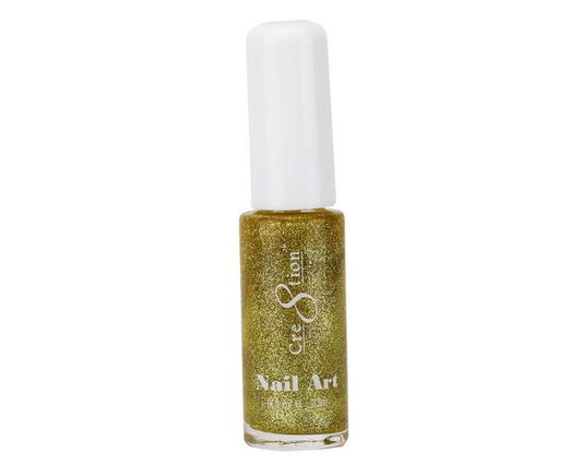 Cre8tion Nail Art Striper (Lacquer) - Gold Glitter