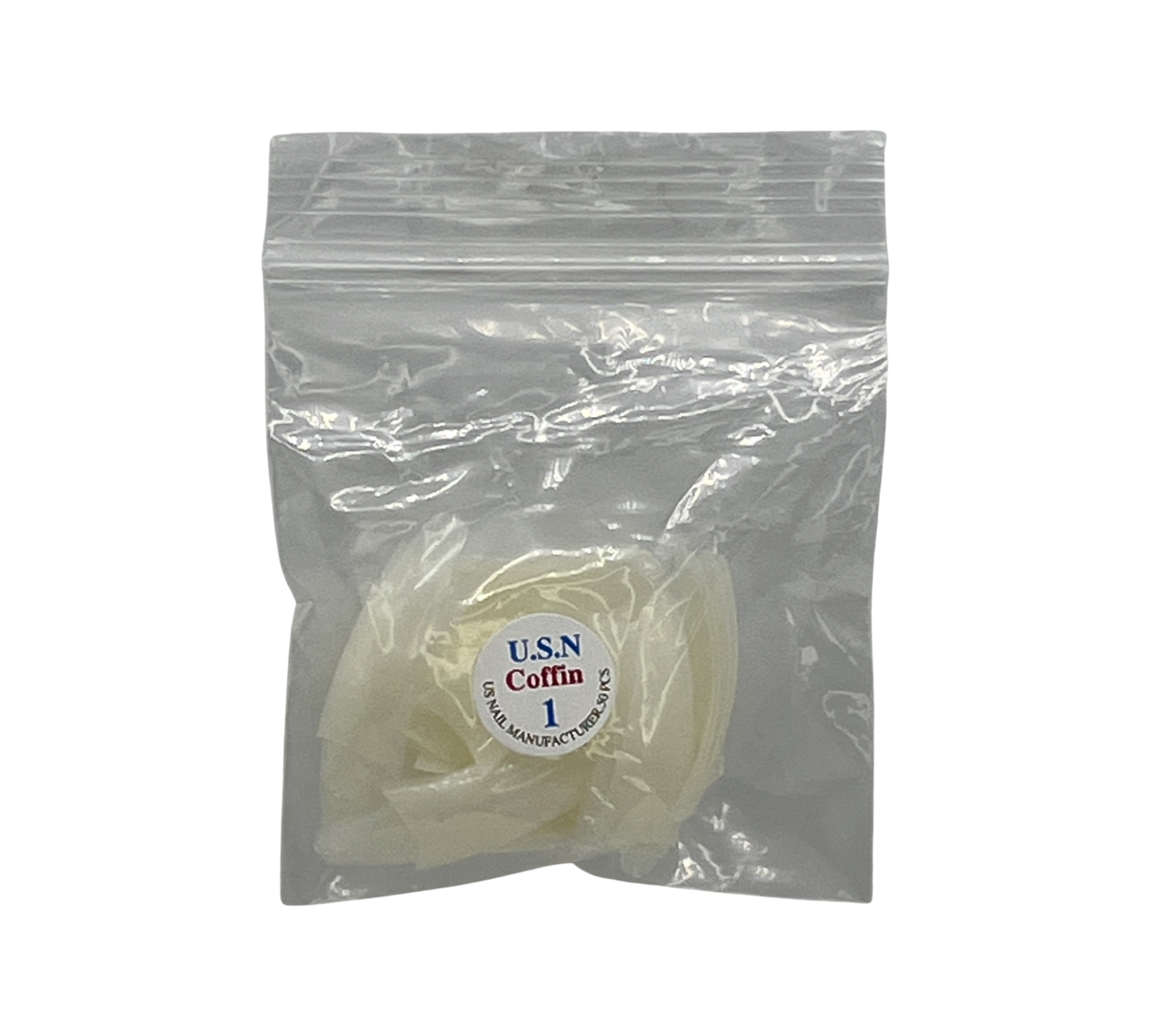 Coffin Natural Nail Tip #1