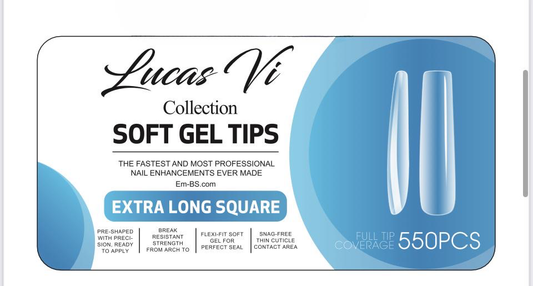 Extra Long Square - Soft Gel Extension - Lucas Vi Collection