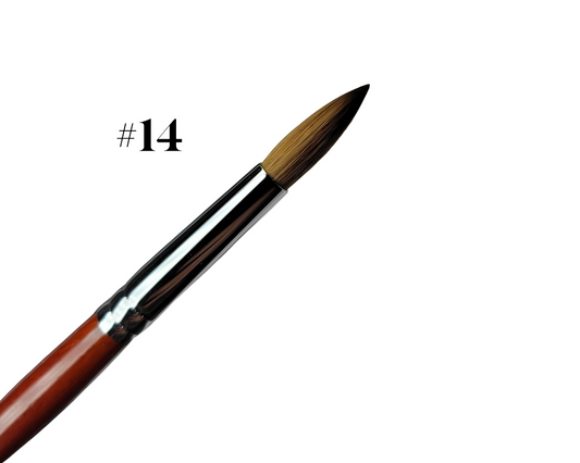 Premium Kolinsky Acrylic Brush #14
