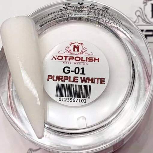 NOTPOLISH 2 in 1 - G01 Purple White - Heavenly Glow Powder
