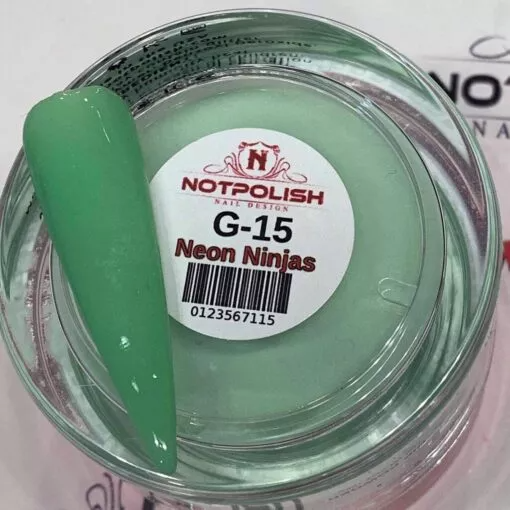 NOTPOLISH 2 in 1 - G15 Neon Ninjas - Heavenly Glow Powder