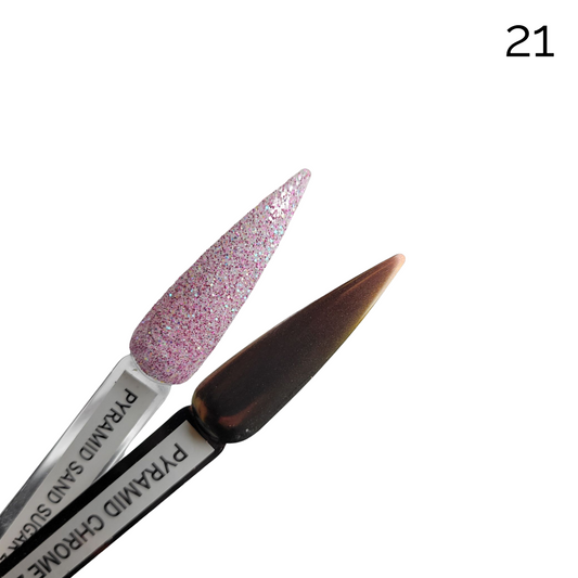 Pyramid Dipping Powder, Chrome Collection #21