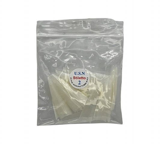 U.S.N Stiletto Natural Nail Tip #2