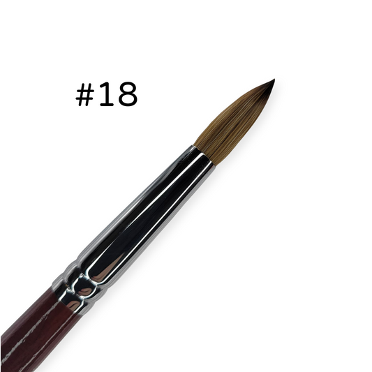 Premium Kolinsky Acrylic Brush #18