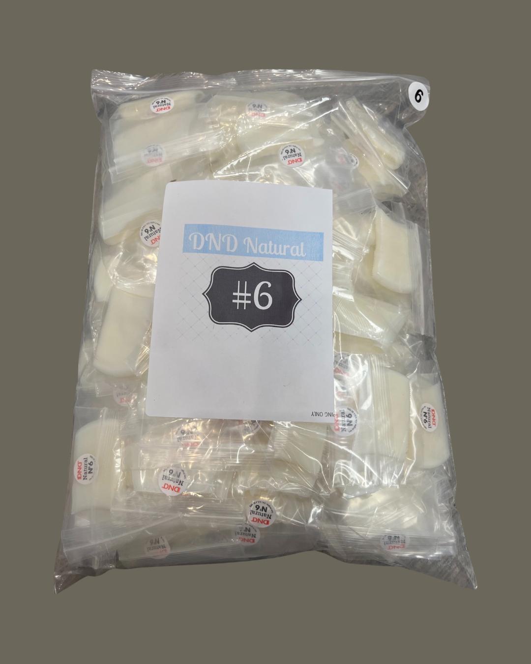 #6 - DND Natural Tip - BIG BAG 100pcs