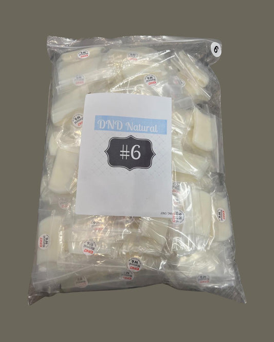 #6 - DND Natural Tip - BIG BAG 100pcs