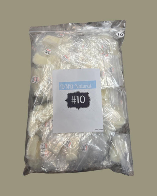 #10 - DND Natural Tip - BIG BAG 100pcs