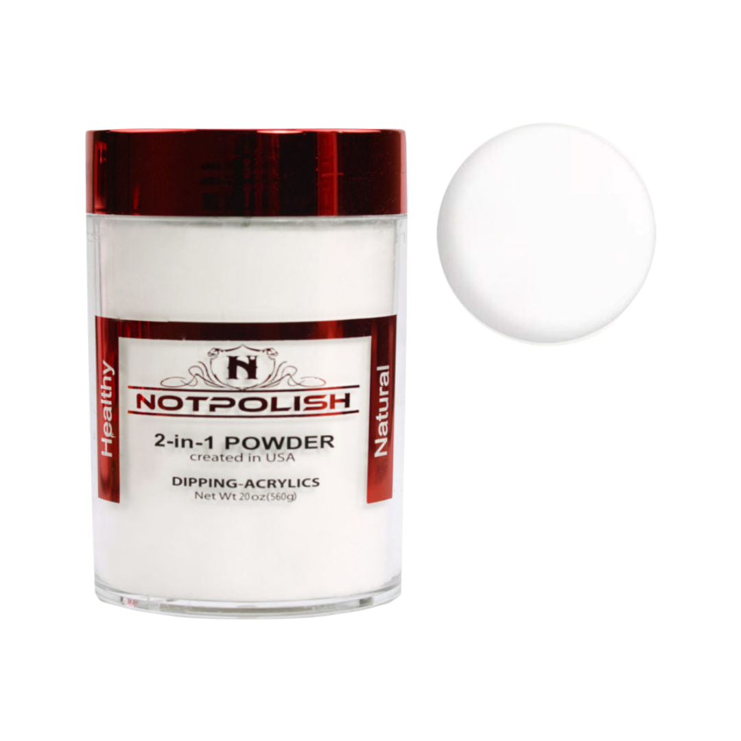 Not Polish 2in1 Powder - OG101 Milky White 16oz