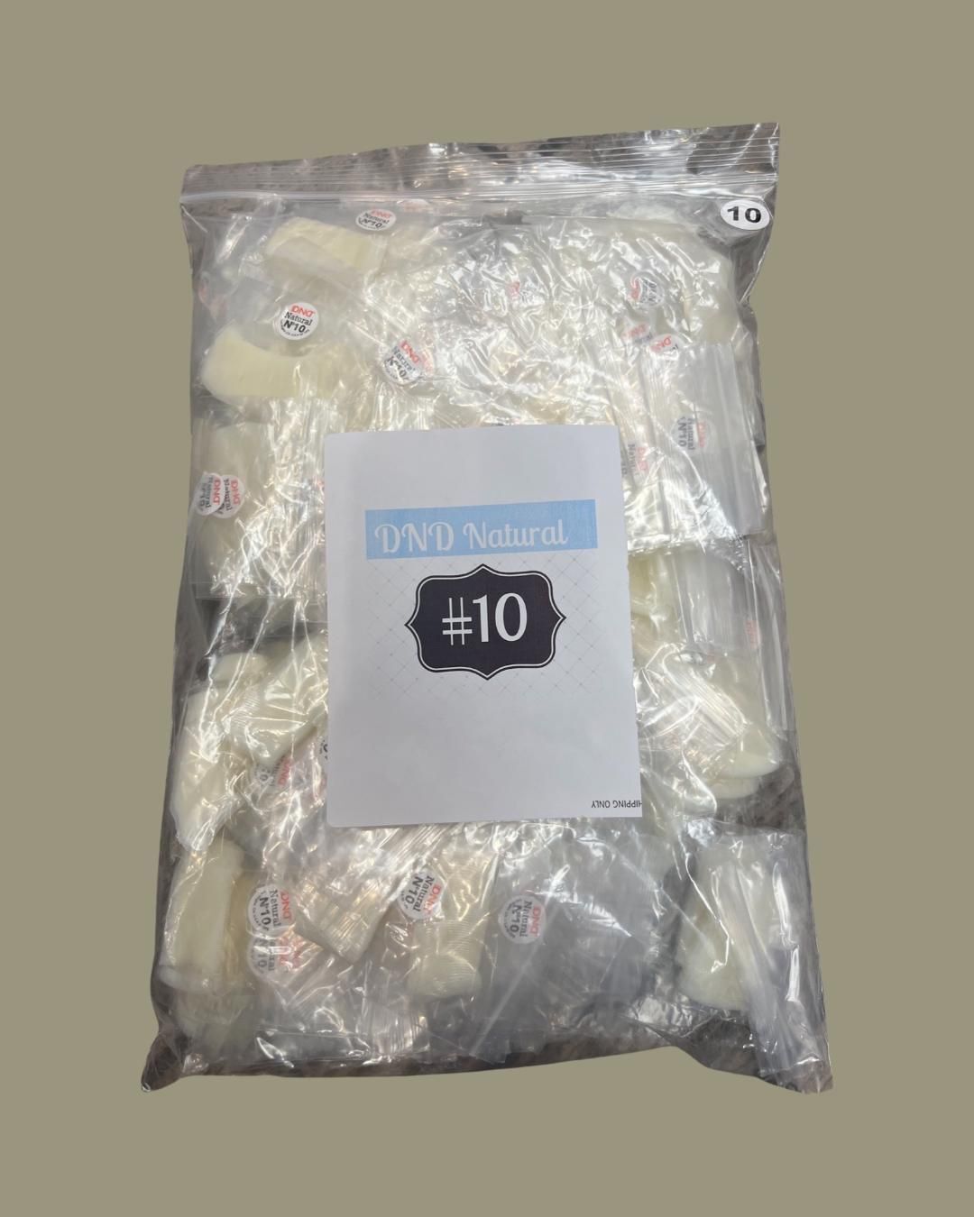 #10 - DND Natural Tip - BIG BAG 100pcs
