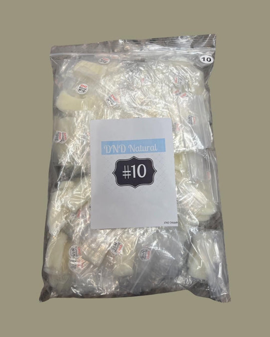 #10 - DND Natural Tip - BIG BAG 100pcs