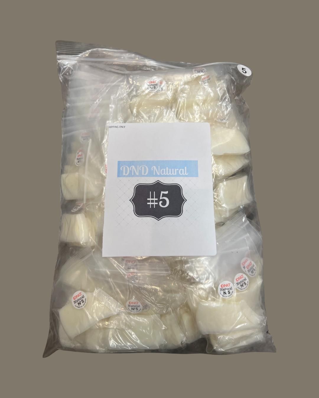 #5 - DND Natural Tip - BIG BAG 100pcs