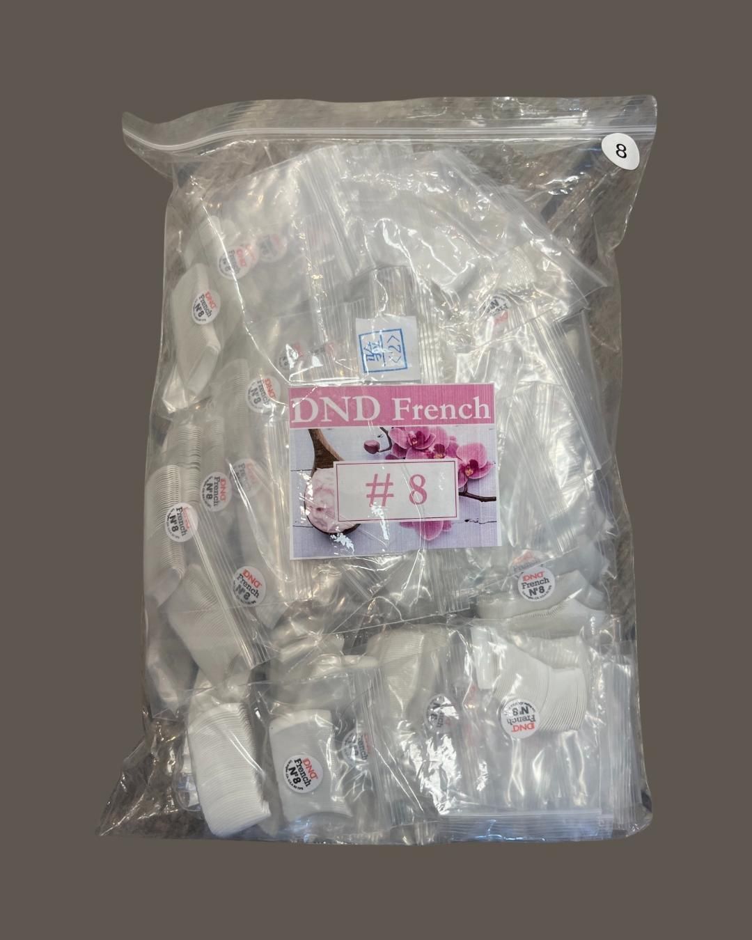 #8 - DND French Tip - BIG BAG 100pcs