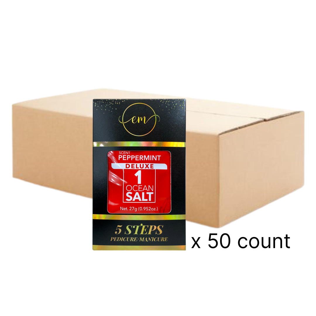 PEPPERMINT - EM 5 Step Pedicure, Case of 50