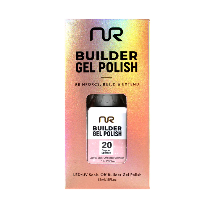 NuRevolution Builder Gel Polish #20 Copper Sparkle