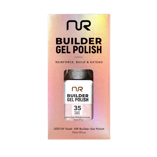 NuRevolution Builder Gel Polish #35 Taupe Glitter
