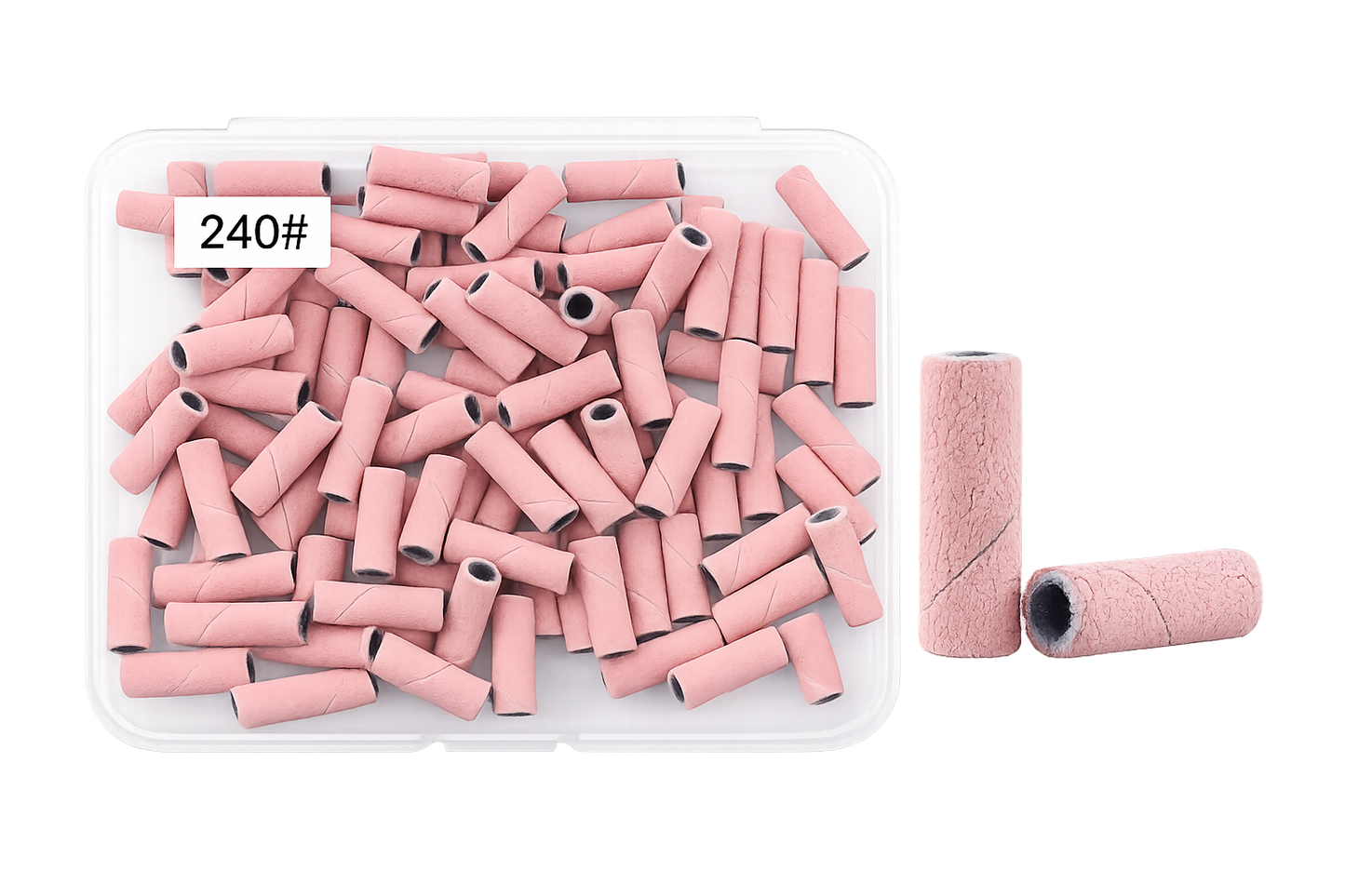 3mm Small Mini Nail Sanding Band Pink 240 Grid