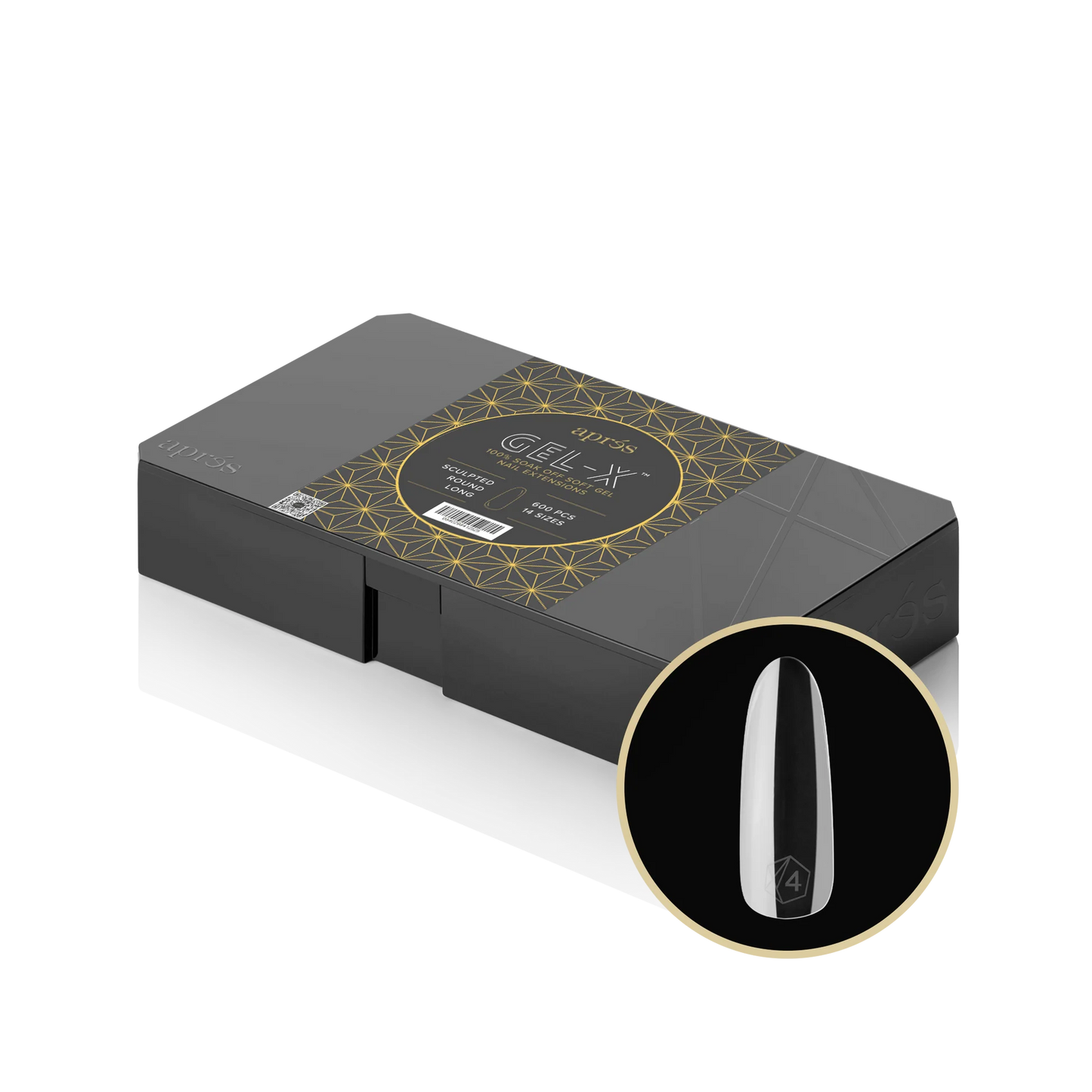 Gel-X Tips V2 - Sculpted Round Long (600pcs / 14 sizes)