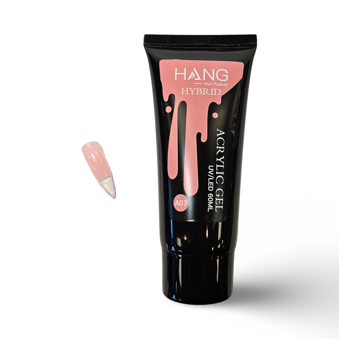 HANG Hybrid Acrylic UV/LED Polygel - A07 Baby Pink
