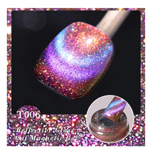Reflective Glass Magnetic Cat Eye Gel - T006