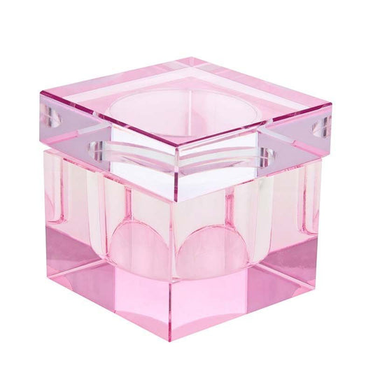 Glass Jar for Acrylic and/or Liquids - PINK 2oz