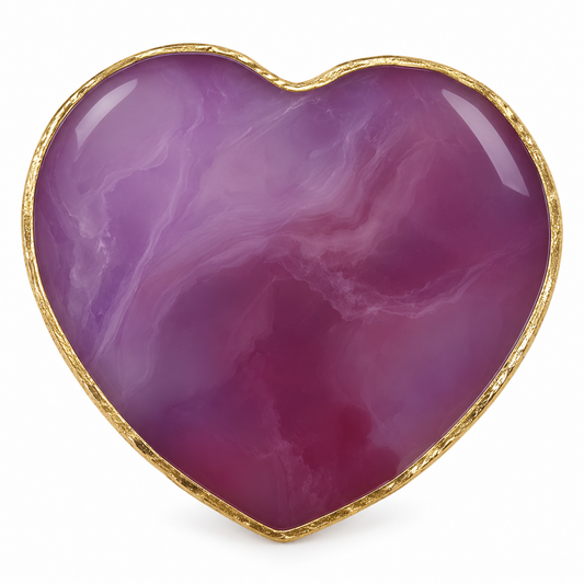 Purple heart stone