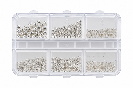 Silver beads pack