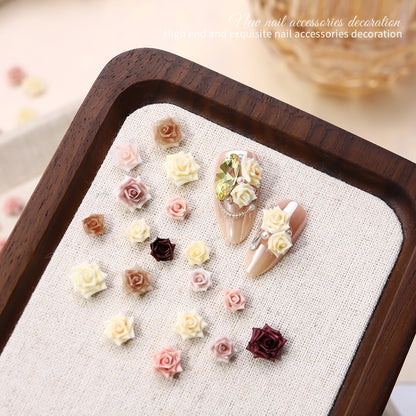 6 grid resin floral rhinestones