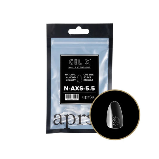 Apres Gel-X Refill Bag (50 pcs) Natural Almond Extra Short (N-AXS)