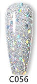 Born Pretty gel - c056 Silver Holo Sequins