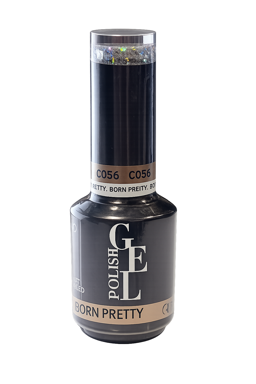 Born Pretty gel - c056 Silver Holo Sequins