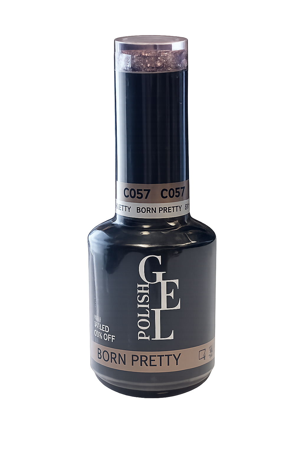 Born Pretty gel - c057 Light Gold Holo Glitter