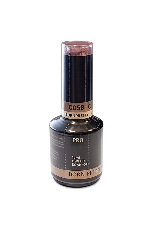 Born Pretty Gel Polish C058 - Rose Gold Sequins