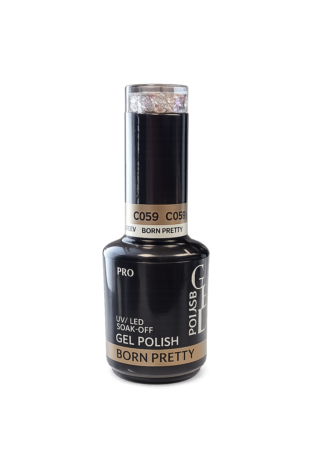 Born Pretty gel - c059 Champaign Gold Sequins
