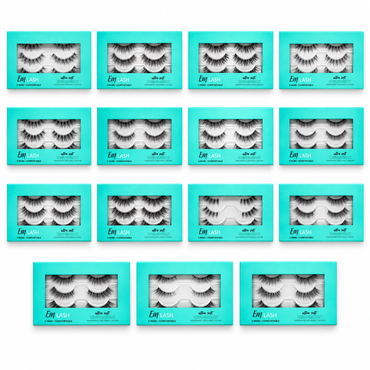 Em Beauty lashes - ZMF (3 pairs)