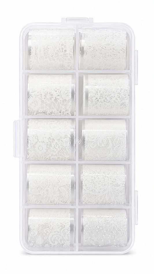 White lace foil