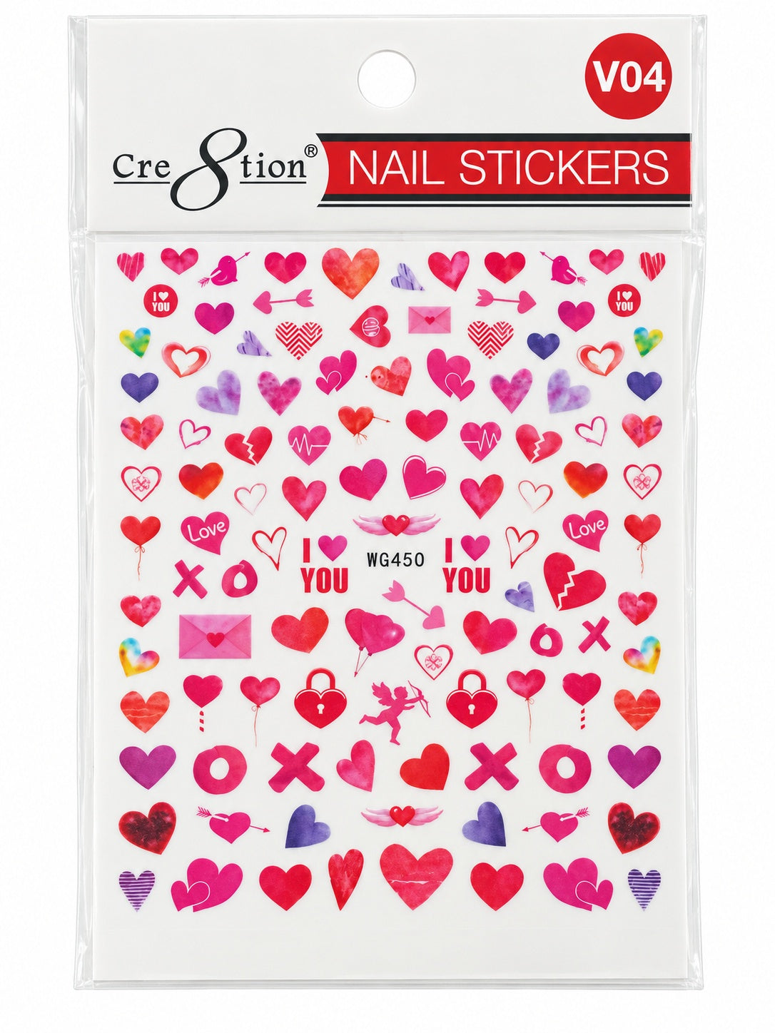 Cre8tion Valentines nail sticker