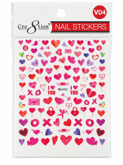 Cre8tion Valentines nail sticker