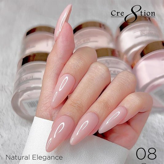 Cre8tion Acrylic Powder 4 Oz - Natural Ombre #08