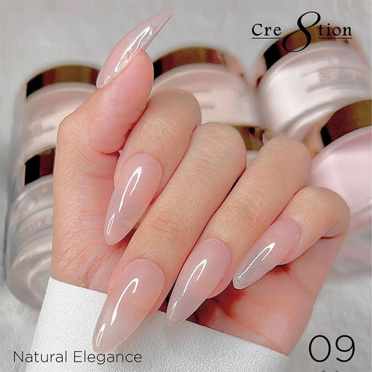 Cre8tion Acrylic Powder 4 Oz - Natural Ombre #09