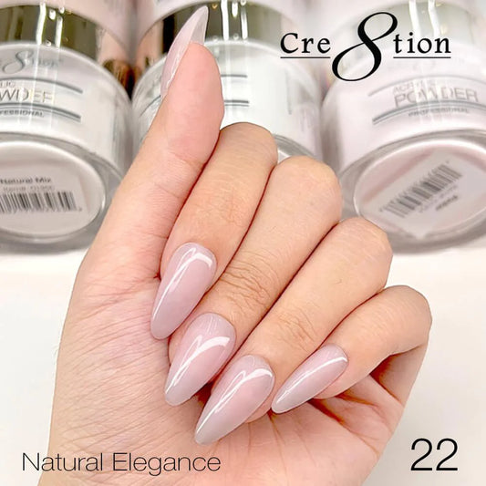 Cre8tion Acrylic Powder 4 Oz Natural Elegance 22