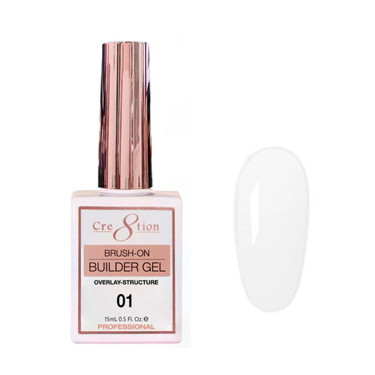 Cre8tion Gel Collection - Overlay Brush on Builder 0.5oz 01 (Clear)