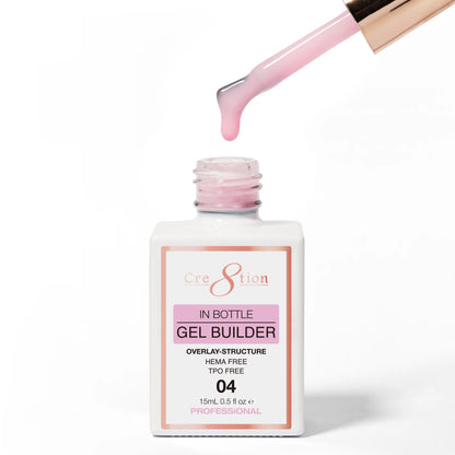 Cre8tion Gel Collection - Overlay Brush on Builder 0.5oz 04 Pink Cloud Over Paris