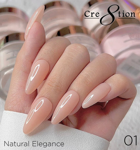 Cre8tion Natural Elegance Powder - 01 - Classic 4oz
