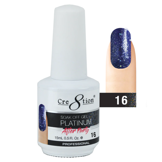 Cre8tion Soak Off Gel Platinum After Party 0.5 Oz #16