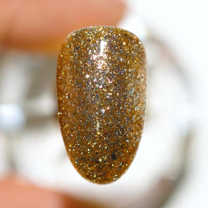 DC Platinum Gel Nail Polish 208 Golden