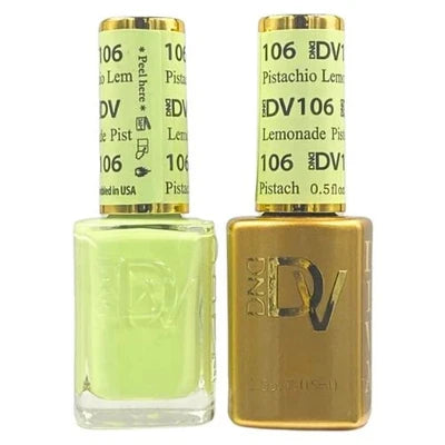 DIVA Duo 106 Pistachio Lemonade – Pastel Yellow & Pistachio Gel Polish & Lacquer