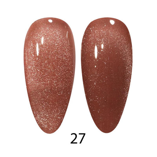 DND DC 9D Cat Eye Gel Nail Polish 27 Cocoa Whiskers