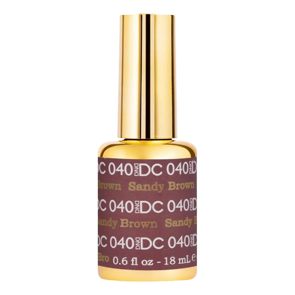 DND DC Gel Nail Polish 040 Sandy Brown