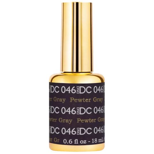 DND DC Gel Nail Polish 046 Pewter Gray